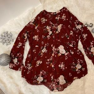 Emma floral babydoll tunic